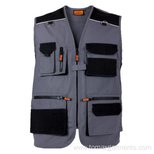 Multi-pockets 270gsm Canvas Vest